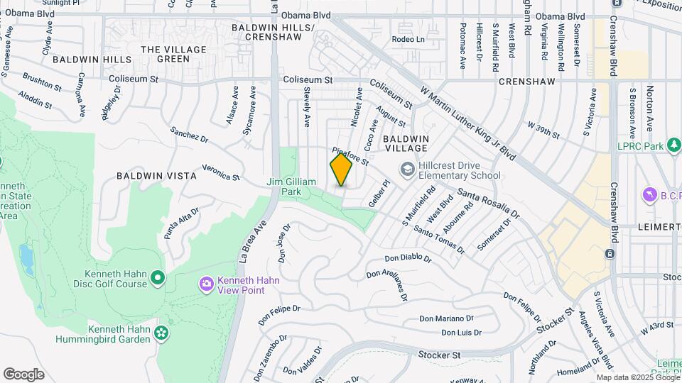 Baldwin Hills Map and Location Details
