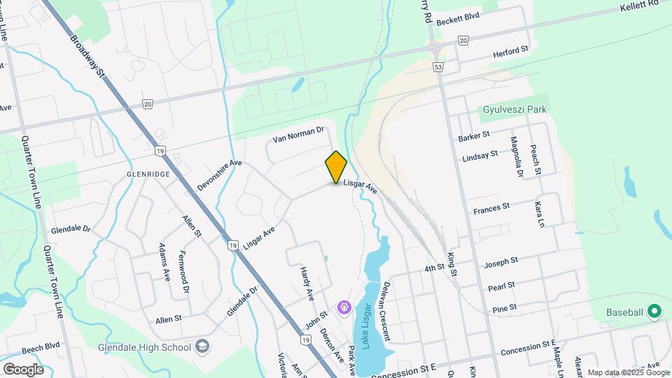 185 Lisgar Av Map and Location Details