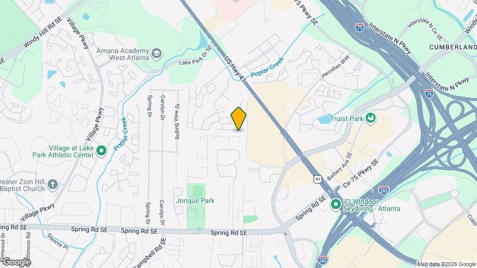 1222 Ridgecrest Ln SE Map and Location Details