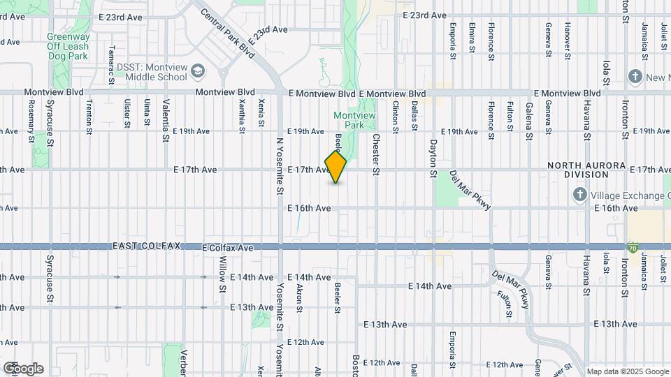 1643 Beeler St Map and Location Details