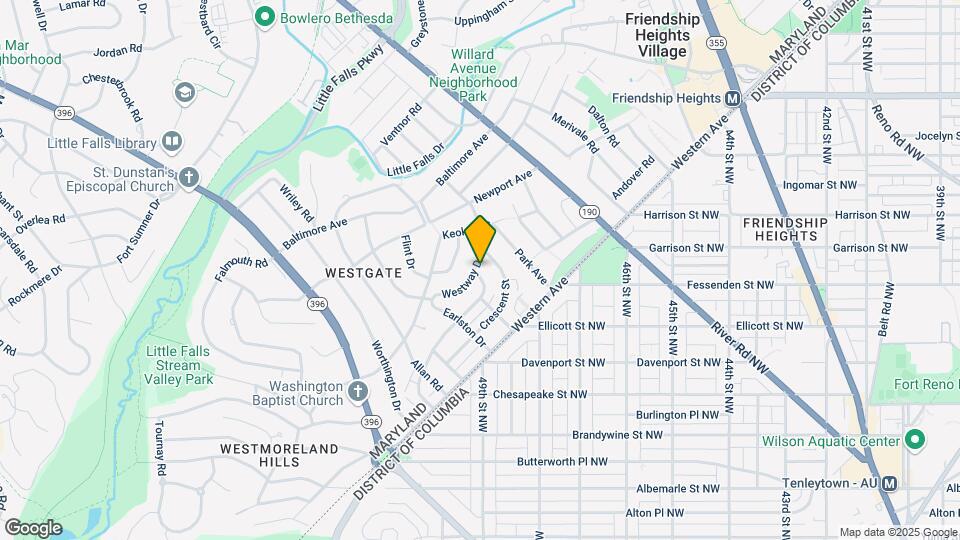4917 Bayard Blvd Map and Location Details