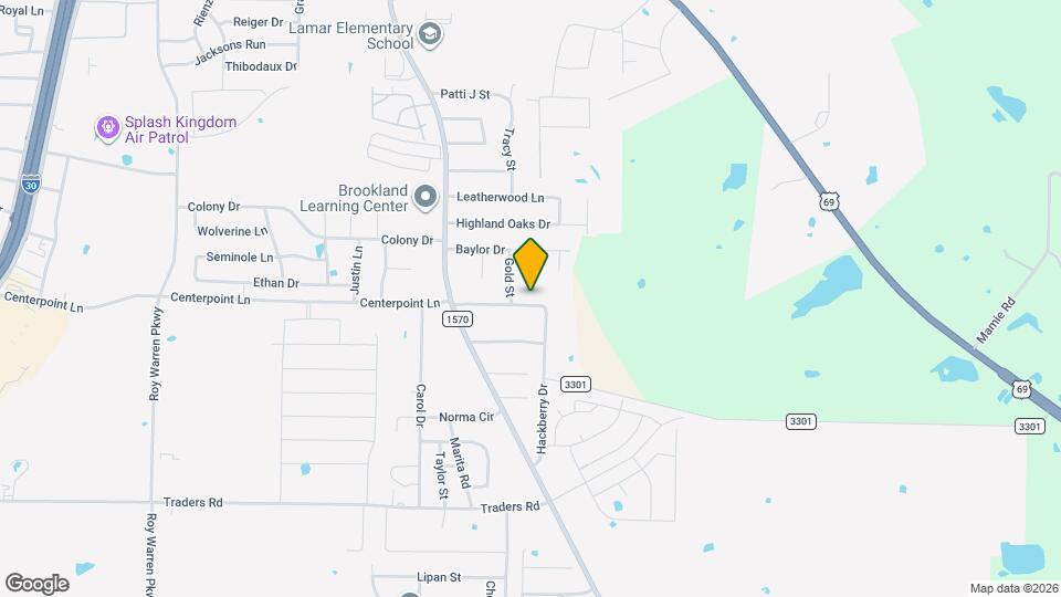 206 Hackberry Dr Map and Location Details