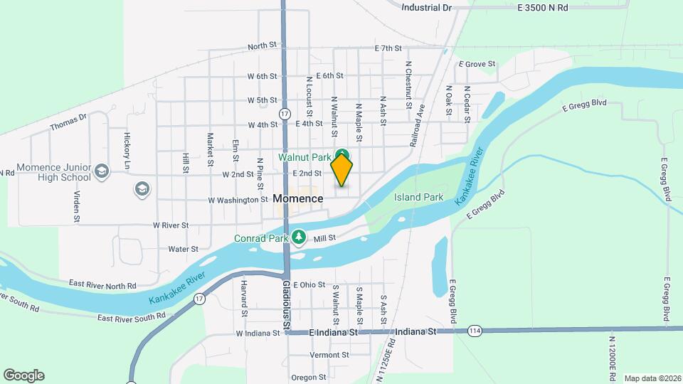 302 E Washington St Map and Location Details