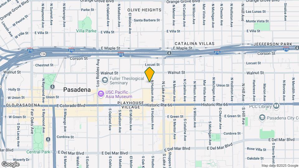 55+ FountainGlen Pasadena Map and Location Details