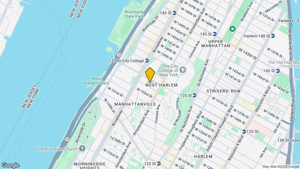 517 W 134th St Mapa y Detalles de la Ubicación