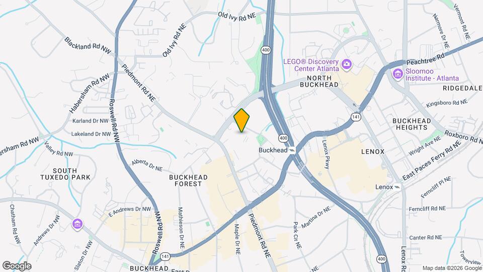 3336 Peachtree Rd NE Map and Location Details