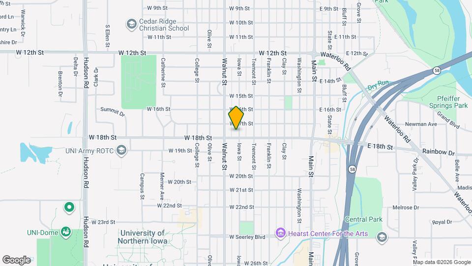 603 W 18th St Map and Location Details