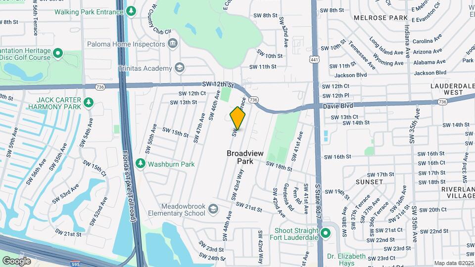 1530 SW 44th Ter Mapa y Detalles de la Ubicación