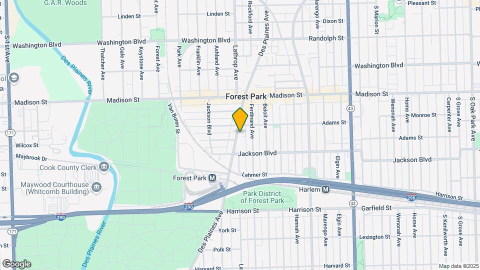 516 Des Plaines Ave. Map and Location Details