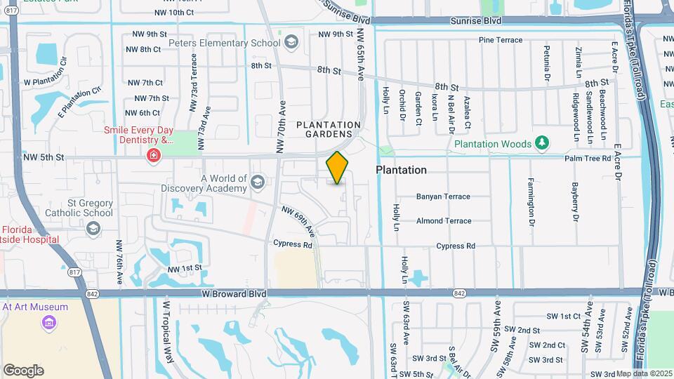 406 NW 68th Ave Map and Location Details
