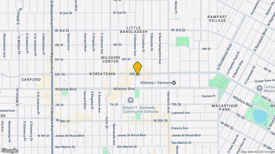 610 S Kenmore Ave Map and Location Details