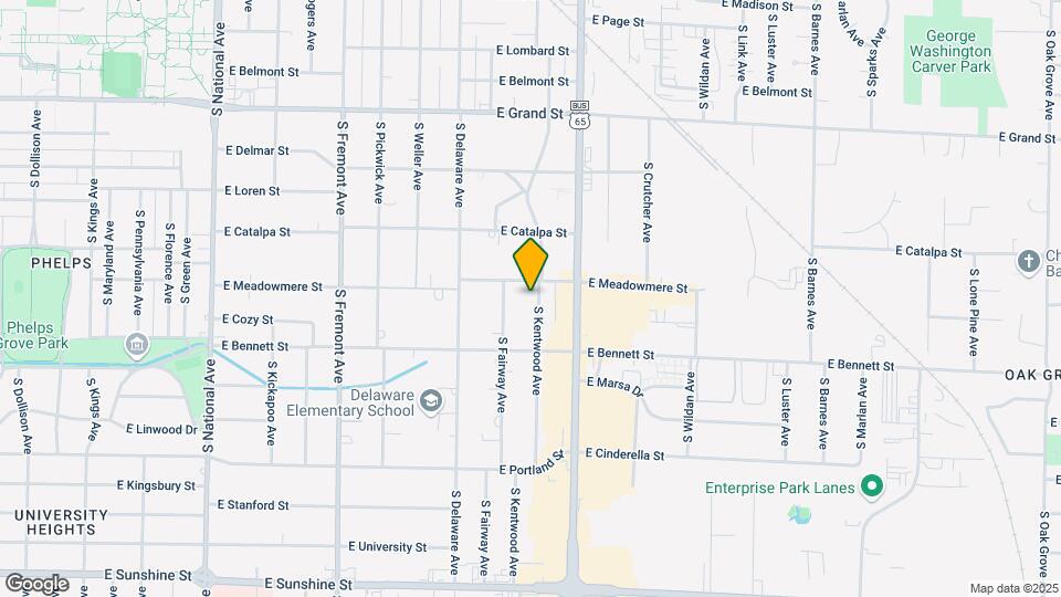 1317 S Kentwood Ave Map and Location Details