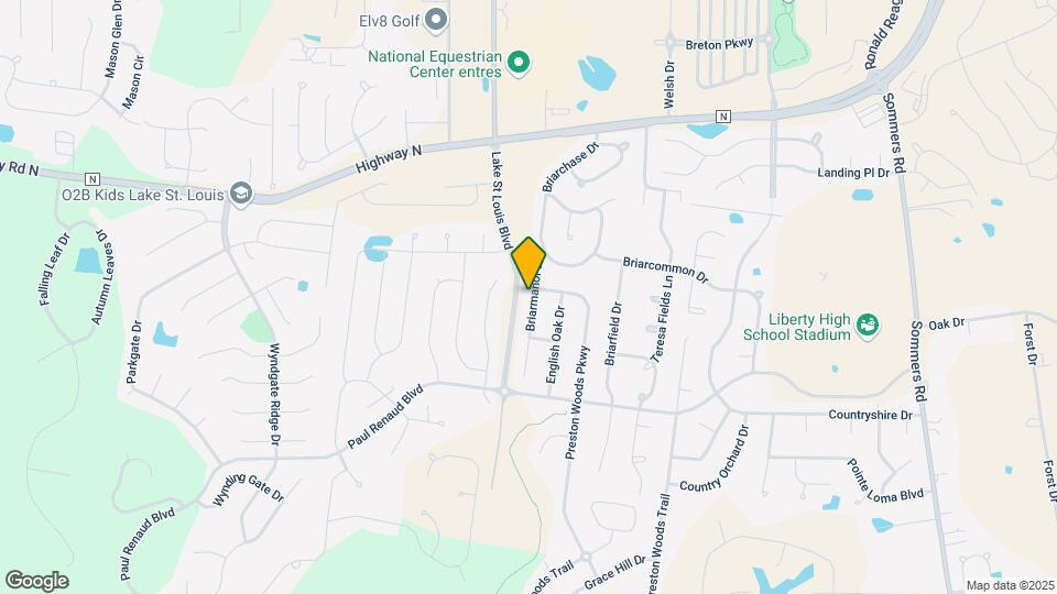 1717 Briarmanor Dr Map and Location Details