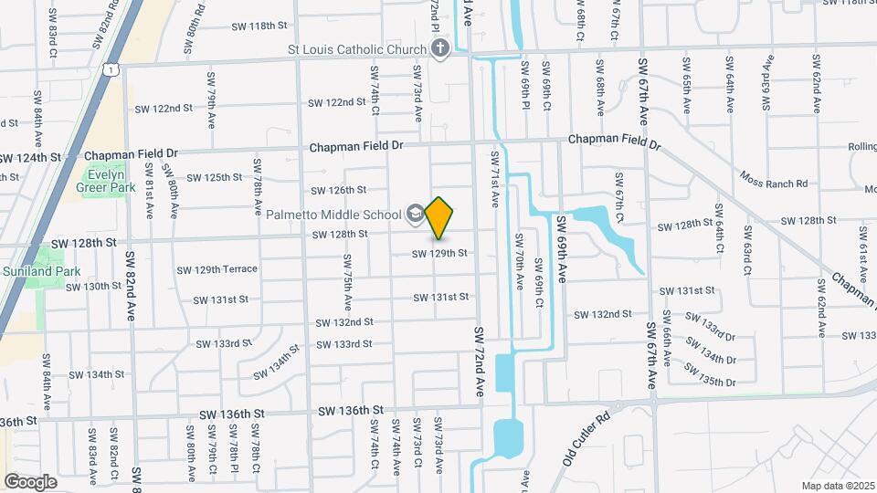 7291 SW 129th St Map and Location Details