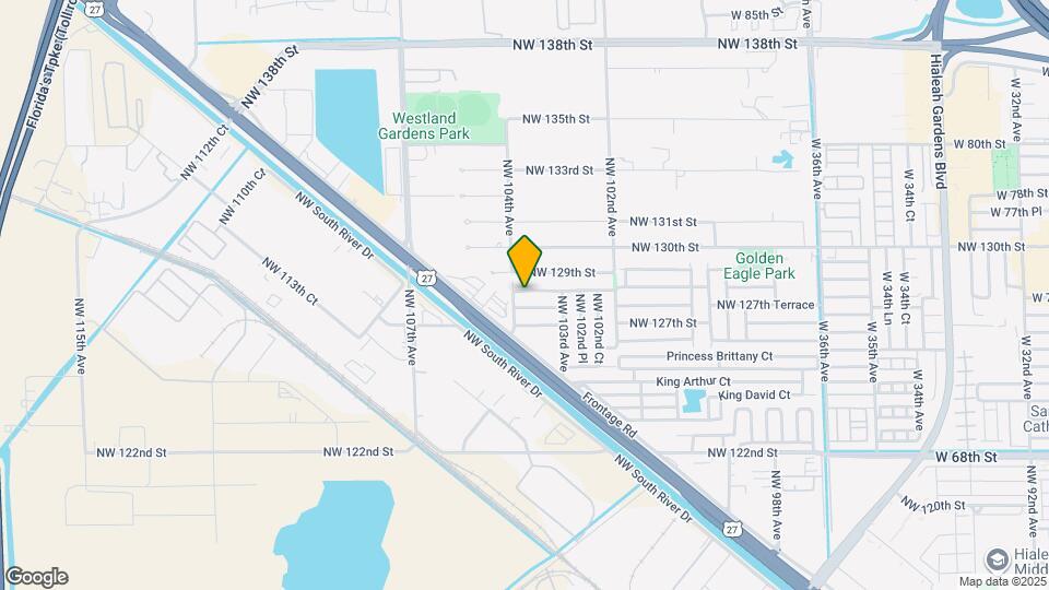 10384 NW 128th Terrace Map and Location Details