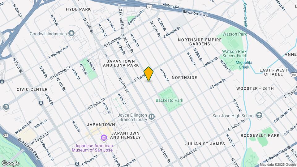647-649 N 13th St Map and Location Details