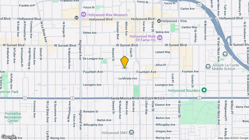 6527 Fountain Ave Map and Location Details
