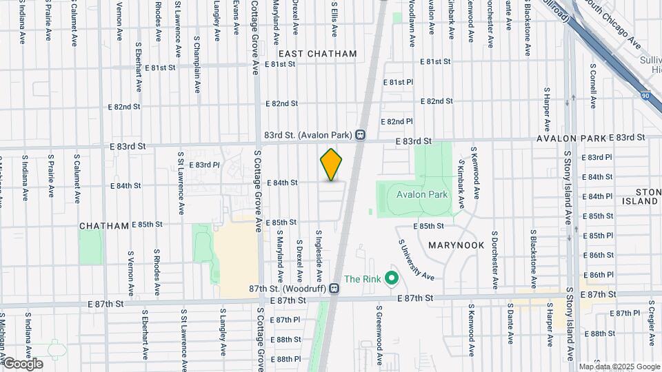 953 E 84th St Map and Location Details
