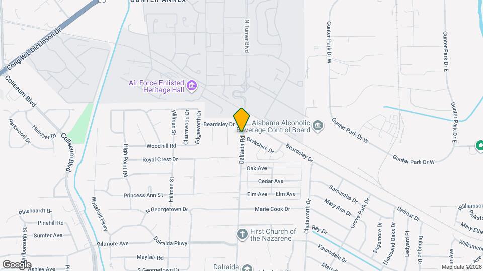 1223 Dalraida Rd Map and Location Details