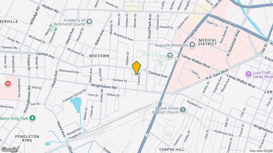 1317 Laurel St Map and Location Details