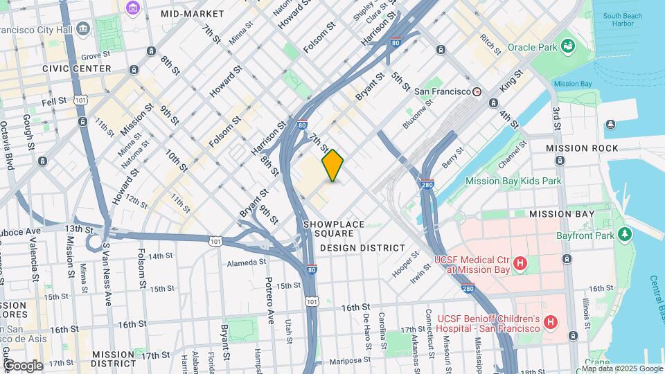 855 Brannan Map and Location Details
