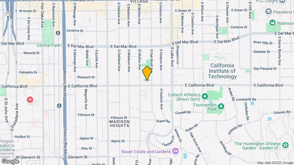 703-719 E California Blvd Map and Location Details