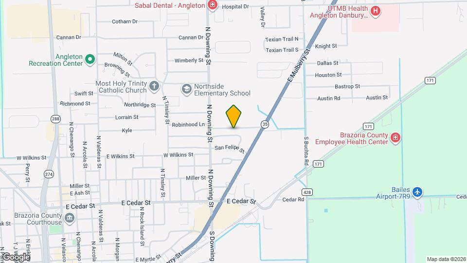 1241 Chevy Chase Dr Map and Location Details