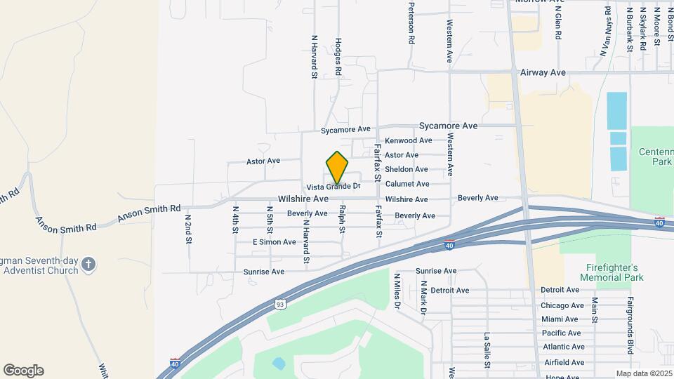732 Vista Grande Dr Map and Location Details