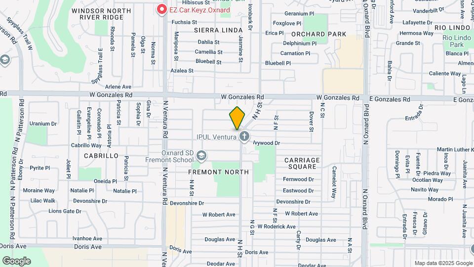 1521 N H St Mapa y Detalles de la Ubicación