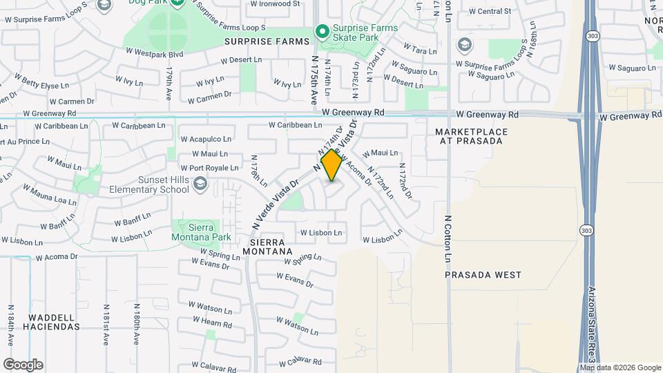 17403 W Langer Ln Map and Location Details