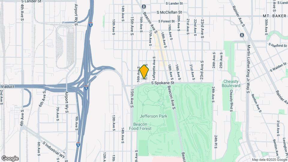 1618 S Spokane St Map and Location Details