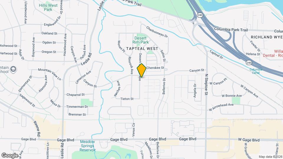 1506 Desert Springs Ave Map and Location Details