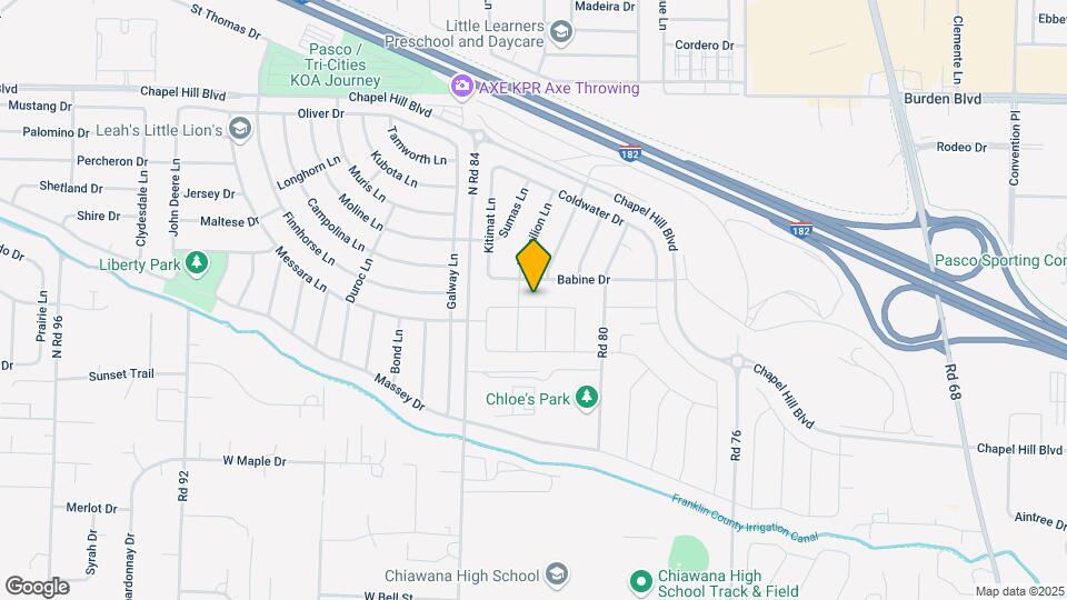 8201 Cariboo Dr Map and Location Details