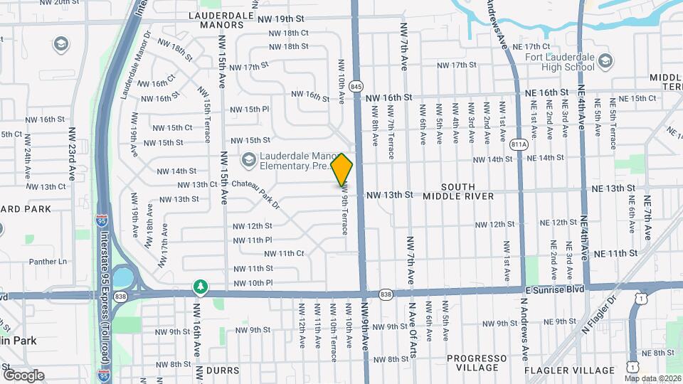 919 NW 13th St Map and Location Details