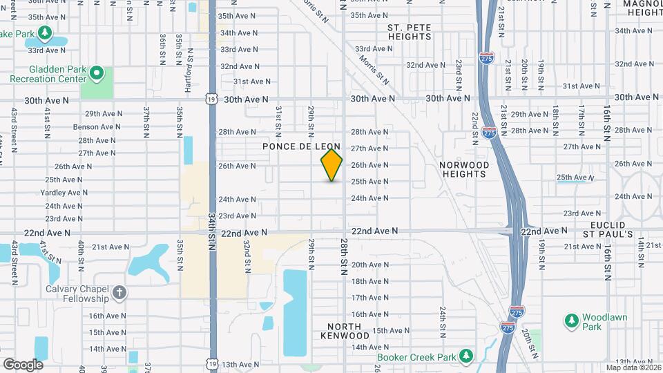 2834 25th Ave N Map and Location Details