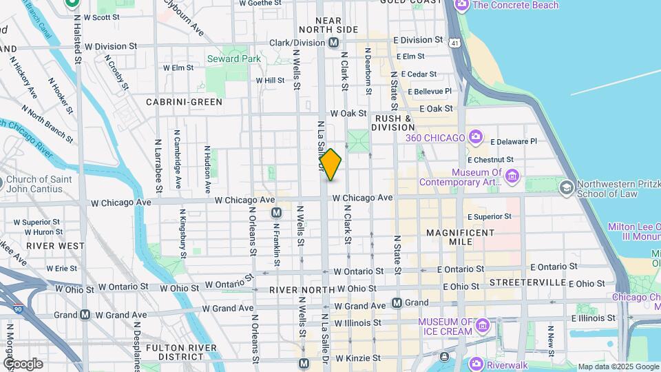 813 N LaSalle St Map and Location Details