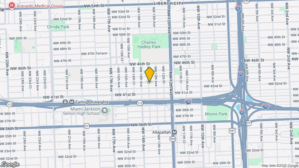 1342 NW 43rd St Map and Location Details