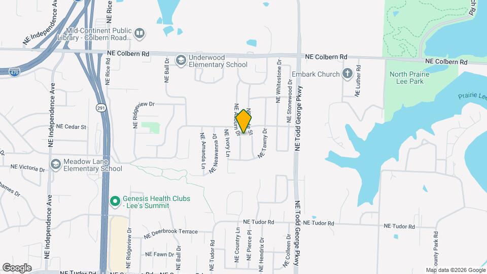 1529 NE Auburn Dr Map and Location Details