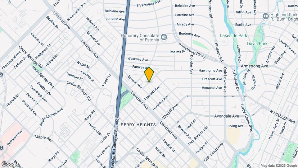 4527 Holland Ave Mapa y Detalles de la Ubicación