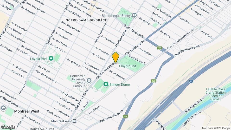 6876 Sherbrooke Rue O Map and Location Details