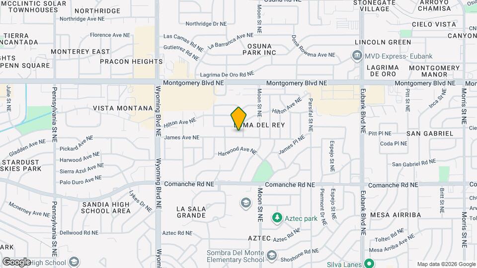 8817 James Ave NE Map and Location Details