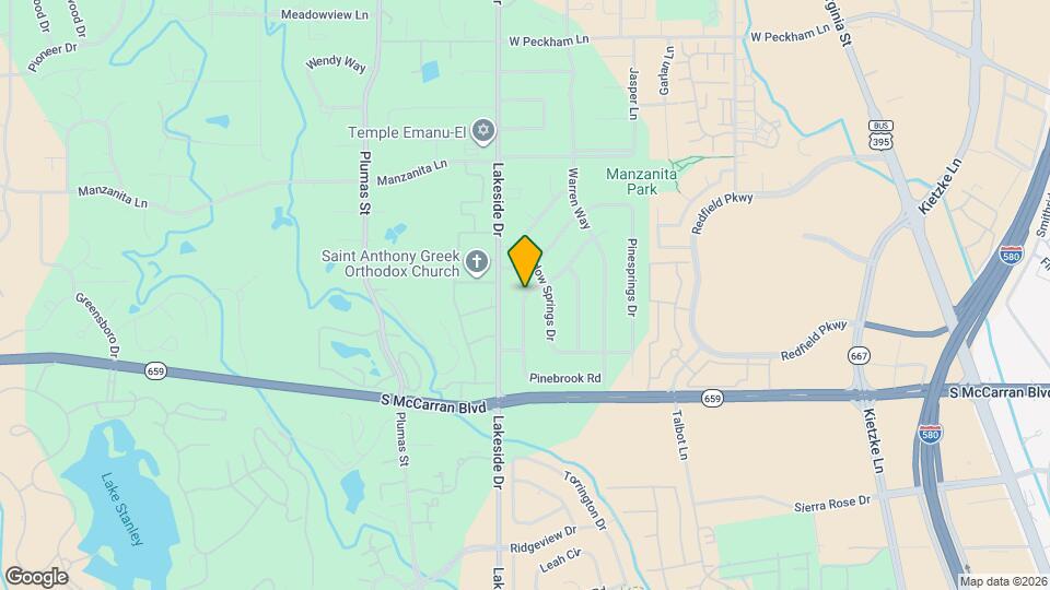 3815 Golden Springs Dr Map and Location Details