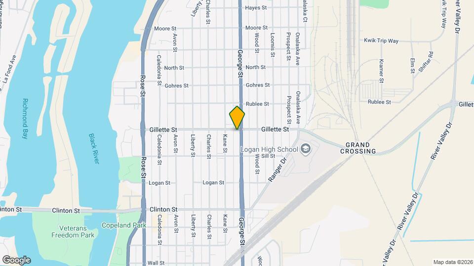 1120 Gillette St Map and Location Details