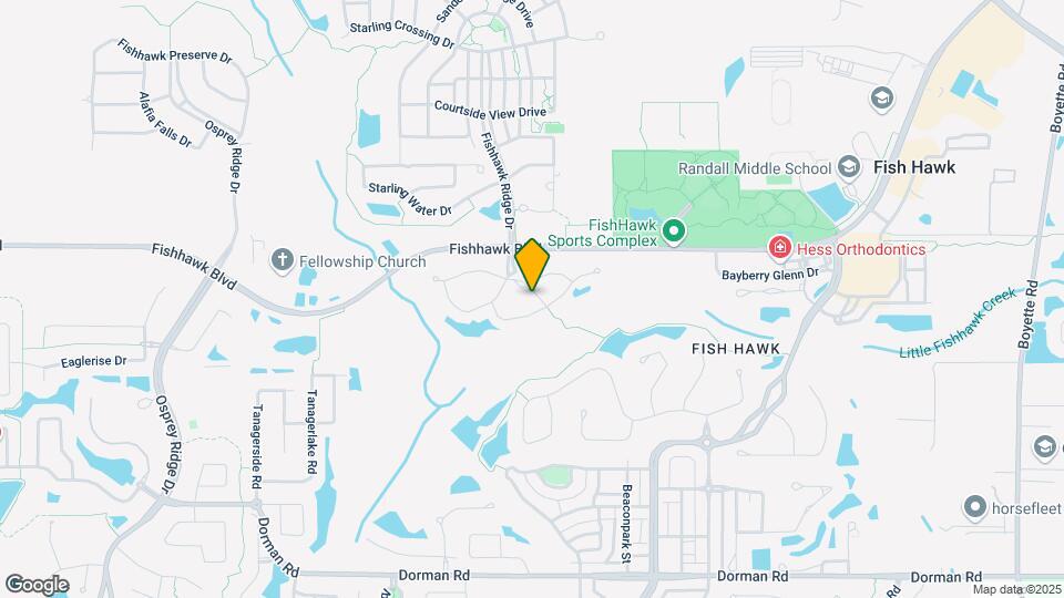 15833 Fishhawk Falls Dr Map and Location Details