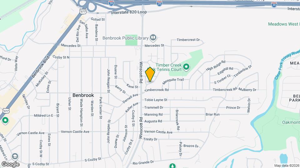 1051 Cottonwood Trail Map and Location Details