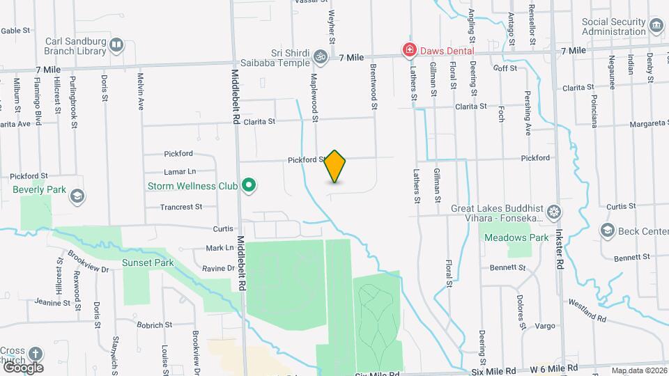 18261 Brentwood St Map and Location Details