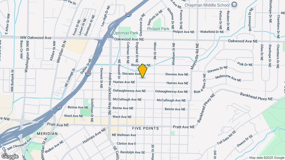 1113 Humes Ave NE Map and Location Details