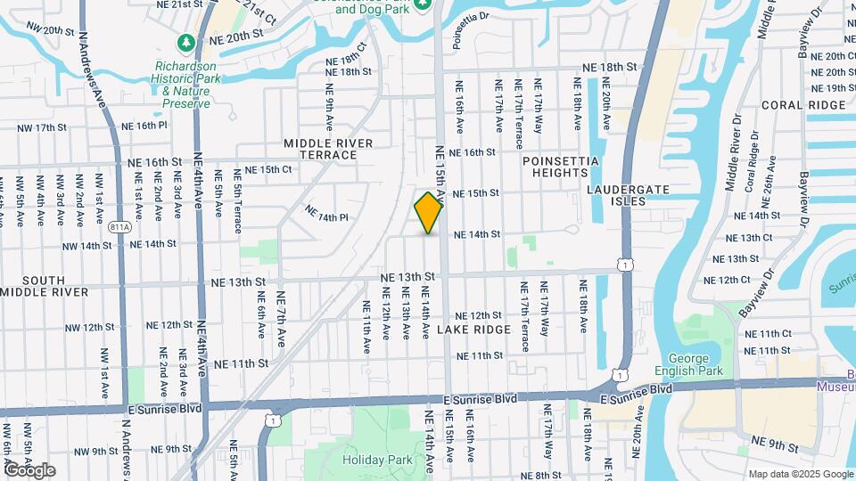 1340 NE 14th Ave, Unit 1-2 Mapa y Detalles de la Ubicación