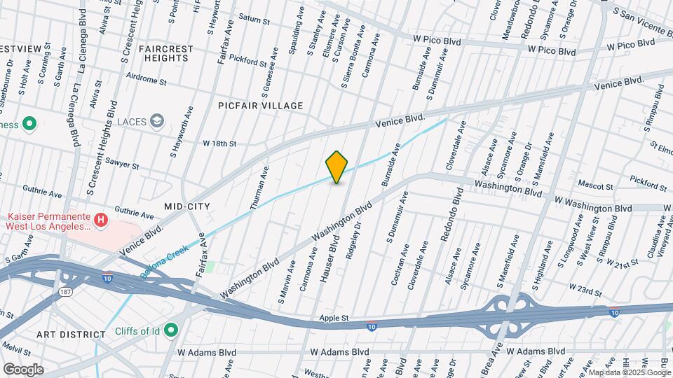 1816 Carmona Ave Map and Location Details