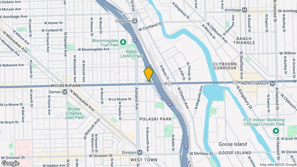 1545 W North Ave Map and Location Details